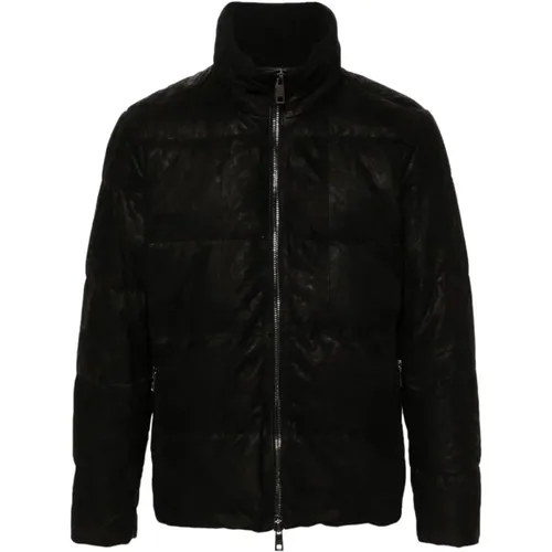 Leather Jackets with Piumino Detail , male, Sizes: 2XL, L - Giorgio Brato - Modalova