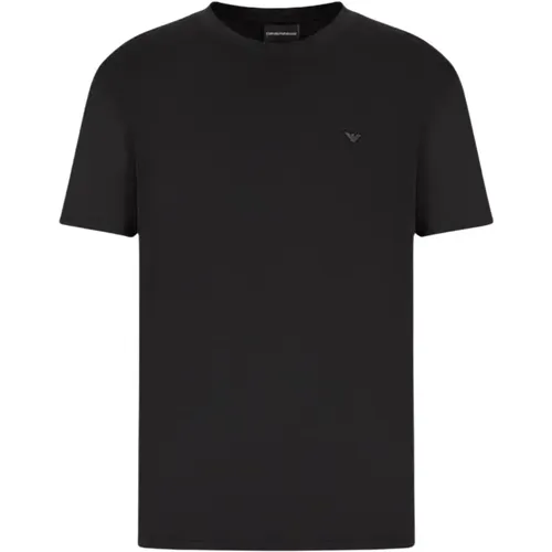 Herren T-Shirt mit Ton-in-Ton-Logo - Emporio Armani - Modalova