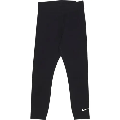 Klassische Leggings mit hoher Taille Schwarz/Weiß , Damen, Größe: XS - Nike - Modalova