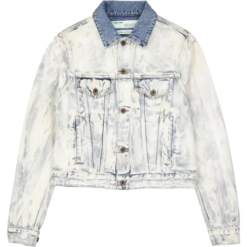 Cotton Jacket with Long Sleeves , male, Sizes: XS, 2XS - Off White - Modalova