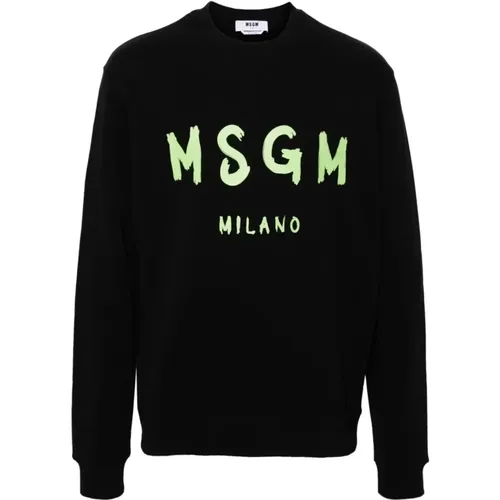 Casual Cotton Sweatshirt , male, Sizes: M, S - Msgm - Modalova