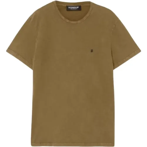 Casual Cotton Tee in Various Colors , male, Sizes: S, M - Dondup - Modalova