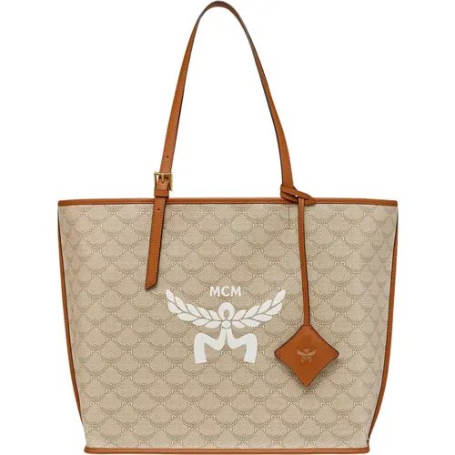 Lauretos Monogram Shopper Bag , female, Sizes: ONE SIZE - MCM - Modalova