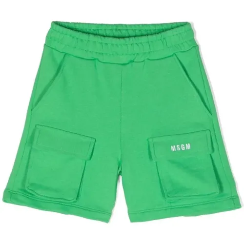 Grüne Shorts MSGM - MSGM - Modalova