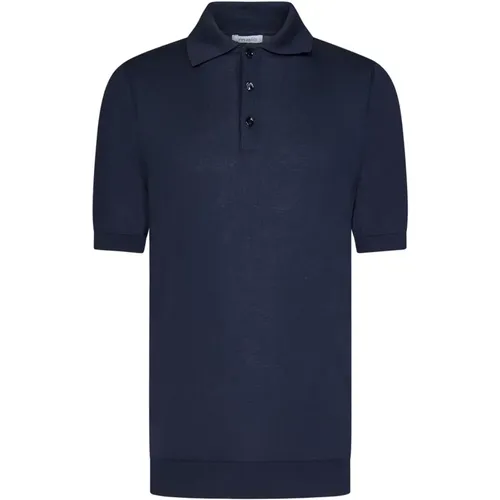 Cotton T-Shirt with Button Closure , male, Sizes: 3XL - Malo - Modalova