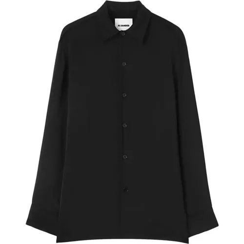 Oversized Long Sleeve Shirt , male, Sizes: L, XL, M - Jil Sander - Modalova