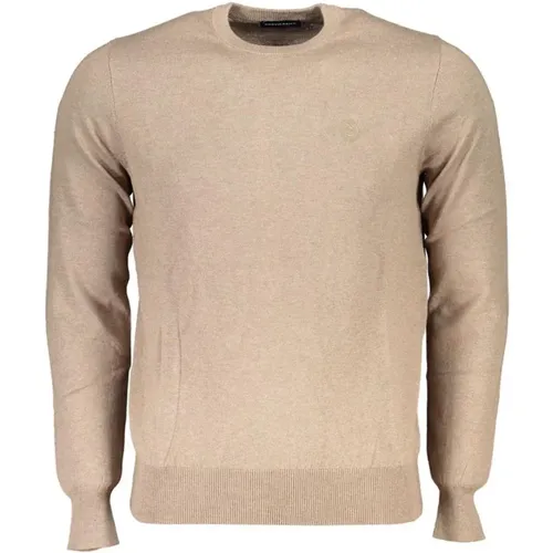 Embroidered Crew Neck Sweater made of Fibers , male, Sizes: XL, 3XL, 2XL, S - North Sails - Modalova