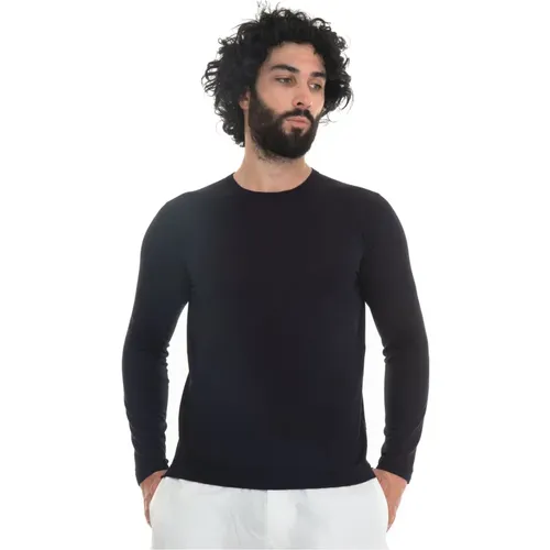 Slim Fit Langarm Jersey T-shirt , Herren, Größe: 2XL - Hindustrie - Modalova