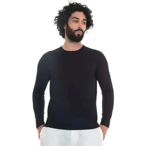 Slim Fit Langarm Jersey T-shirt , Herren, Größe: M - Hindustrie - Modalova