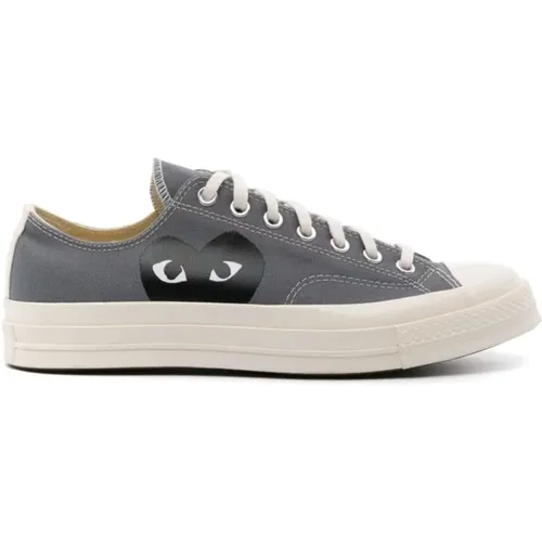 Comme DES Garcons Play Converse Sneakers Grey , unisex, Sizes: 5 1/2 UK, 8 UK, 5 UK, 7 UK - Comme des Garçons Play - Modalova