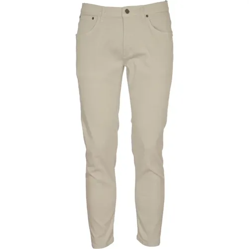 Light Grey Trousers Brighton , male, Sizes: W33, W36, W38 - Dondup - Modalova