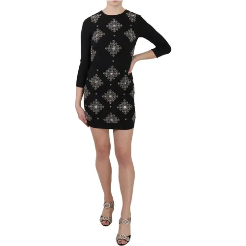 Glamorous Crystal Stretch Mini Dress , female, Sizes: 2XS, XS, XL - John Richmond - Modalova