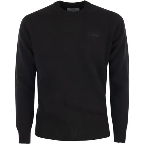 Crew-neck jumper in wool , male, Sizes: XL, L, 2XL, S, M - MC2 Saint Barth - Modalova