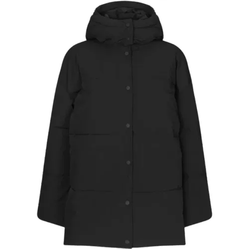 Long Hooded Down Jacket - Size: M , female, Sizes: M - Samsøe Samsøe - Modalova