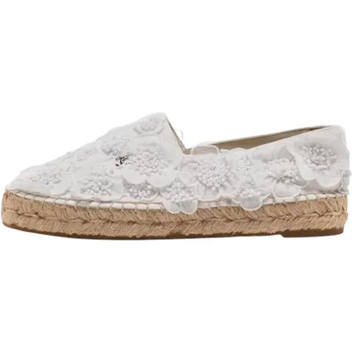 Pre-owned Canvas espadrilles , female, Sizes: 3 UK - Chanel Vintage - Modalova