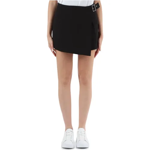 Minirock aus Stretchstoff mit Reißverschluss , Damen, Größe: S - Calvin Klein Jeans - Modalova
