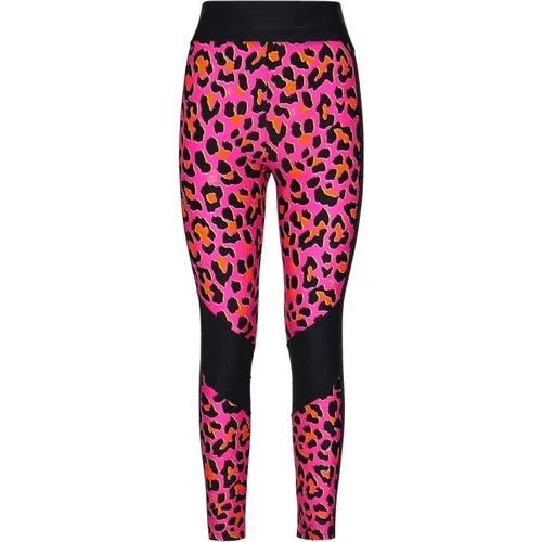 Leopard Print Fuchsia Trousers , female, Sizes: M - EMILIO PUCCI - Modalova