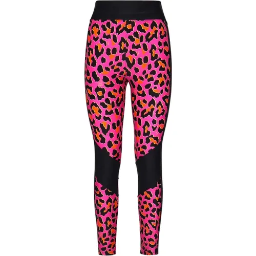 Leopard Print Fuchsia Trousers , female, Sizes: S, M - EMILIO PUCCI - Modalova