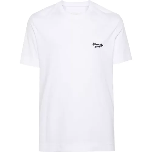 T-Shirt mit Logo-Stickerei , Herren, Größe: XL - Givenchy - Modalova