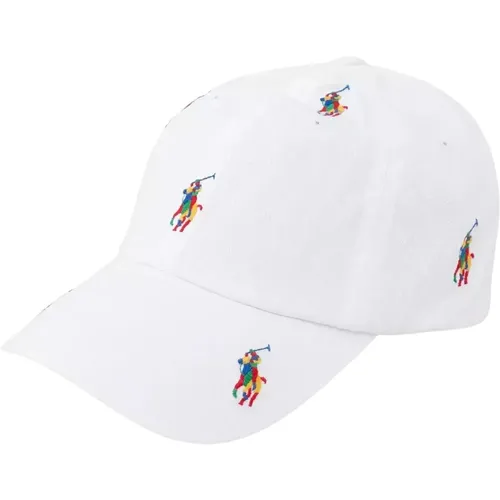 Weiße Kappe mit Logo-Schirm - Ralph Lauren - Modalova