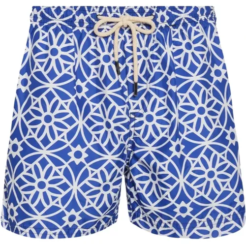Mediterranean Style Swim Shorts , male, Sizes: L, S, 2XL - Peninsula - Modalova