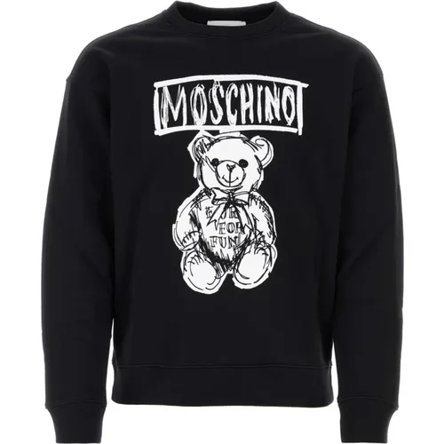 Stylish Cotton Sweatshirt , male, Sizes: 2XL, M, XL, L - Moschino - Modalova