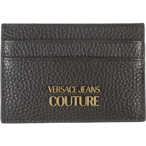 Kartenhalter aus genarbtem Leder - Versace Jeans - Versace Jeans Couture - Modalova