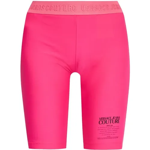 Fuchsia Hose für Frauen , Damen, Größe: XS - Versace Jeans Couture - Modalova