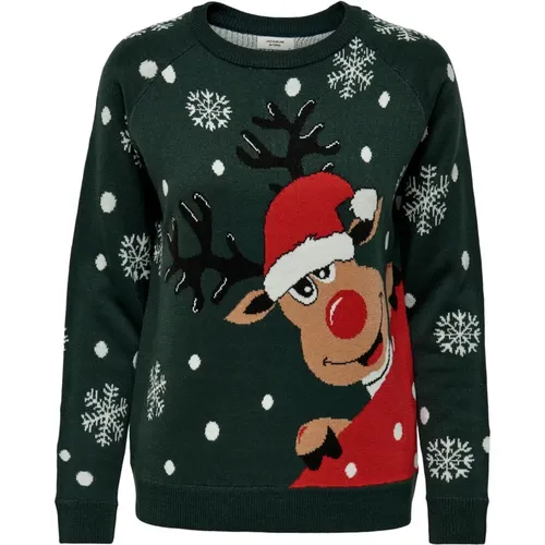 Christmas Jacquard Sweater for Women , female, Sizes: M - Jacqueline de Yong - Modalova