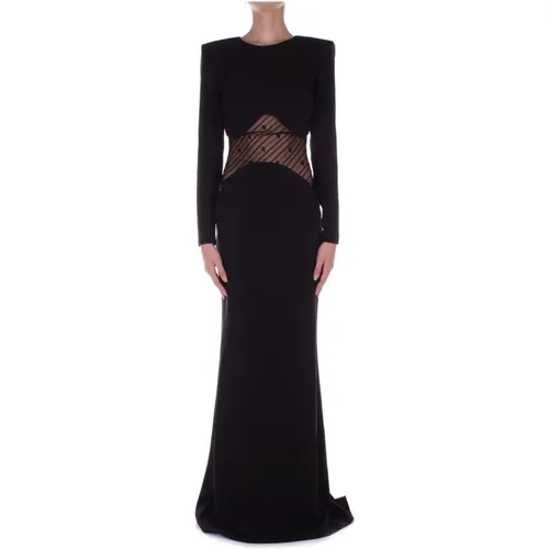 Red Carpet Schwarzes Kleid,Schwarze Kleider für Frauen - Elisabetta Franchi - Modalova