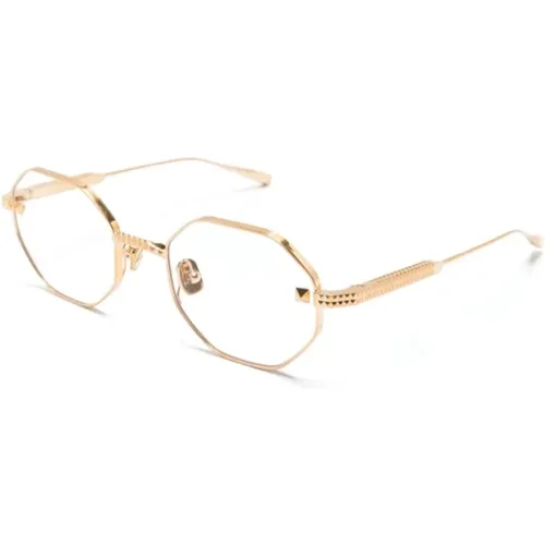 Goldene Optische Brille für den Alltag , Damen, Größe: 52 MM - Valentino - Modalova