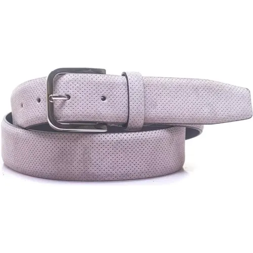 Leather Belt , male, Sizes: 90 CM - Canali - Modalova