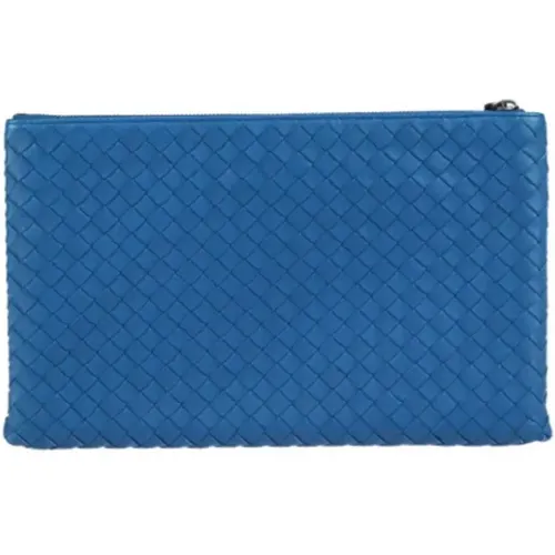 Pre-owned Leather Intrecciato Clutch , female, Sizes: ONE SIZE - Bottega Veneta Vintage - Modalova