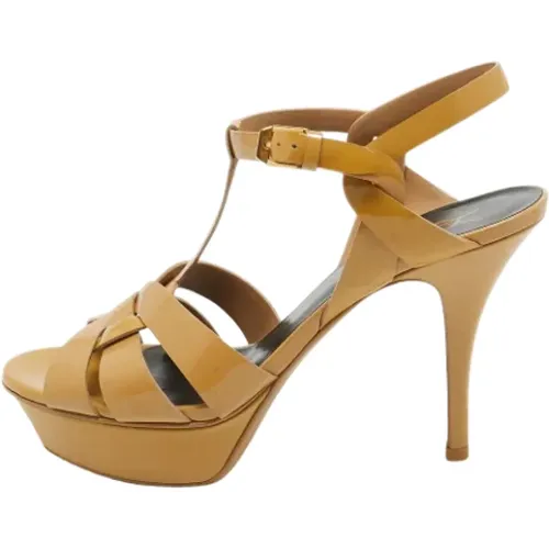 Pre-owned Leather sandals , female, Sizes: 5 UK - Yves Saint Laurent Vintage - Modalova