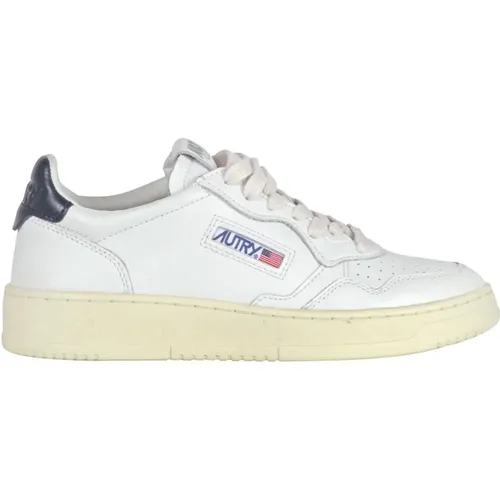 Leather Sneakers with Embroidered Logo , female, Sizes: 5 UK, 8 UK, 4 UK, 3 UK - Autry - Modalova