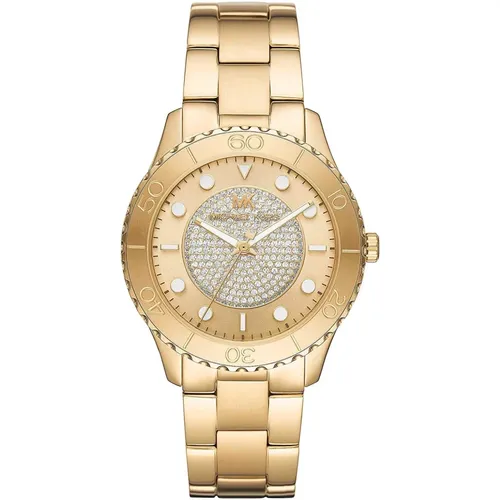 Gold Stainless Steel Ladies Watch Mk6911 , female, Sizes: ONE SIZE - Michael Kors - Modalova