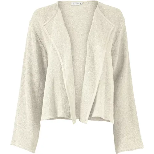 Stilvoller Offwhite Cardigan Julitta , Damen, Größe: L - Masai - Modalova