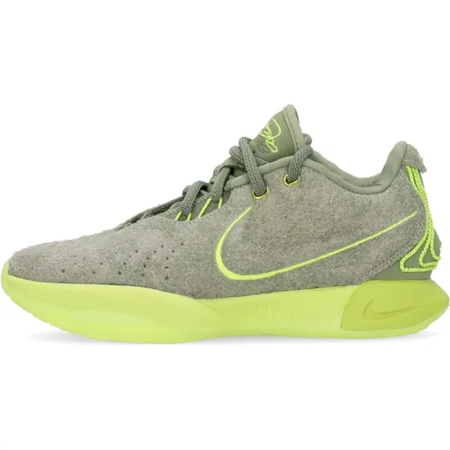 Xxi Basketballschuh Ölgrün/volt , Herren, Größe: 40 EU - Nike - Modalova