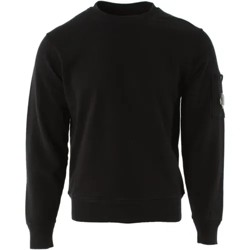 Stilvoller Herren Schwarzer Pullover , Herren, Größe: L - C.P. Company - Modalova