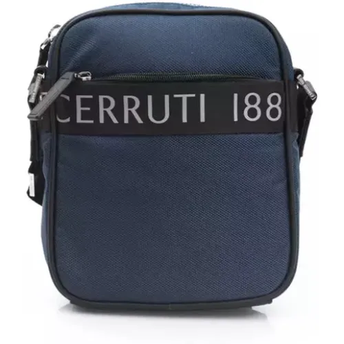 Blaue Nylon Messenger Tasche mit Reißverschluss - Cerruti 1881 - Modalova
