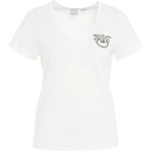Weiße T-Shirts Polos für Frauen - pinko - Modalova