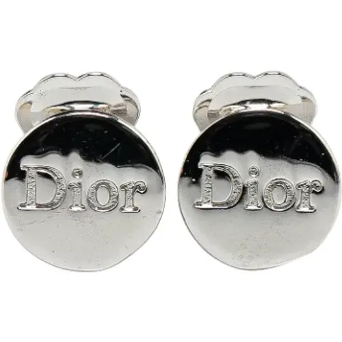 Pre-owned Metal earrings , female, Sizes: ONE SIZE - Dior Vintage - Modalova