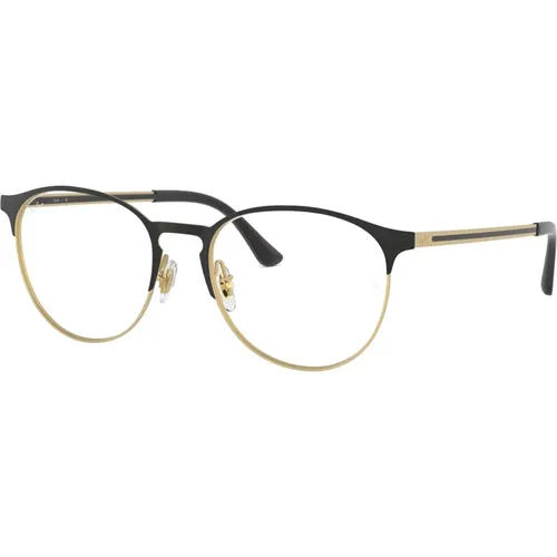Matte Gold Brillengestelle,Men`s Shiny Gold Eyewear Frames,Schwarze Brillengestelle,Ruthenium Men`s Eyewear Frames - Ray-Ban - Modalova