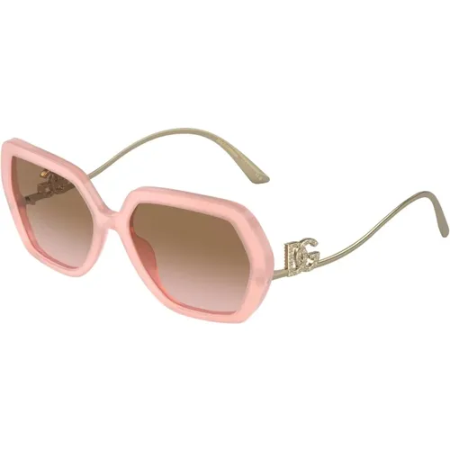 Moderne Sonnenbrille Modell 4468B,Havana Gold/ Shaded Sunglasses - Dolce & Gabbana - Modalova