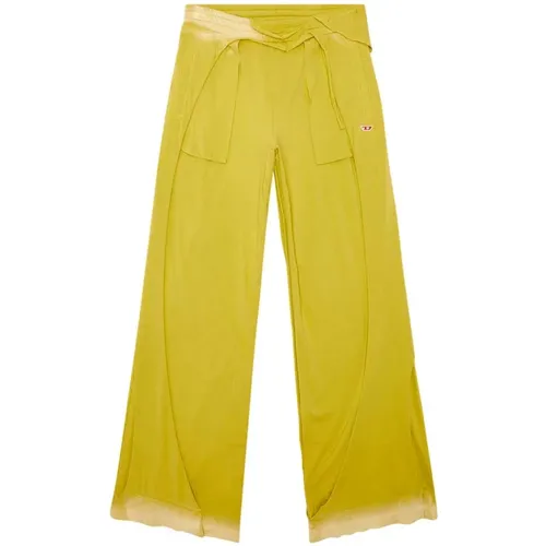 Weite Sweatpants - Gelb , Herren, Größe: M - Diesel - Modalova