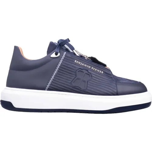 Navy Sneakers , male, Sizes: 9 UK, 10 UK - Benjamin Berner - Modalova