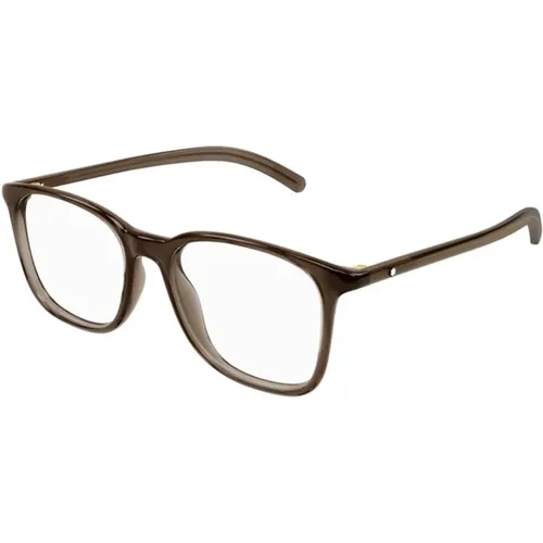Braune Elegante Brille Hebt Deinen Stil Hervor - Montblanc - Modalova