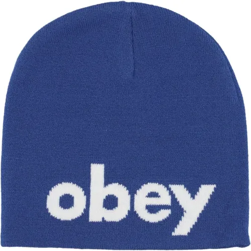 Blaue Streetwear Beanie Obey - Obey - Modalova