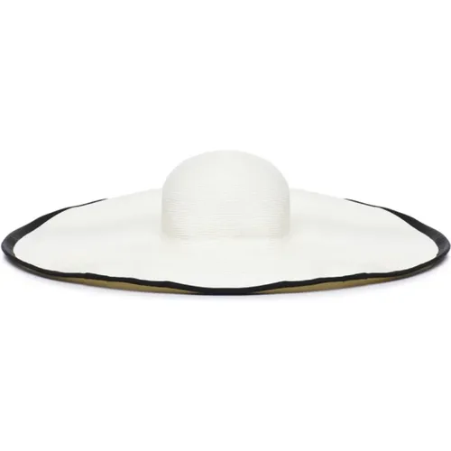 Wide Visor Straw Hat , female, Sizes: 58 CM, 57 CM - Max Mara - Modalova