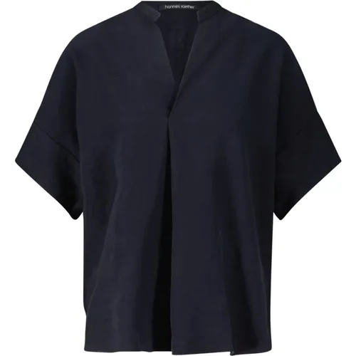 Linen Mix Blouse Shirt , female, Sizes: S - Hannes Roether - Modalova
